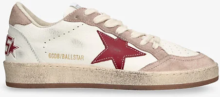 Womens White/Oth Ballstar 80930 Leather Low-Top Trainers Eur 39 / 6 Uk Women