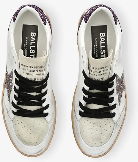 Womens White/Oth Ballstar 82865 Leather Low-Top Trainers Eur 39 / 6 Uk Women - Image 2