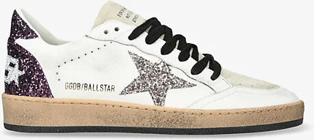 Womens White/Oth Ballstar 82865 Leather Low-Top Trainers Eur 39 / 6 Uk Women