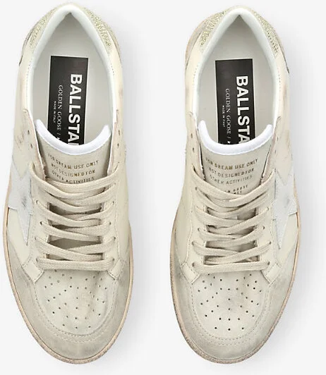 Womens White/Oth Ballstar Leather Low-Top Trainers Eur 36 / 3 Uk Women - Image 2