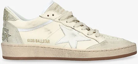 Womens White/Oth Ballstar Leather Low-Top Trainers Eur 36 / 3 Uk Women