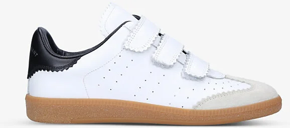 Womens White/Oth Beth Leather Low-Top Trainers Eur 41 / 8 Uk Women