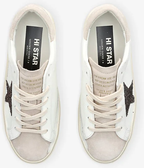 Womens White/Oth Hi Star 10318 Leather Low-Top Trainers Eur 38/5 Uk Women - Image 2