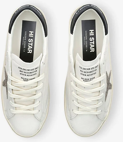 Womens White/Oth Hi Star 10321 Leather Low-Top Trainers Eur 40 / 7 Uk Women - Image 2