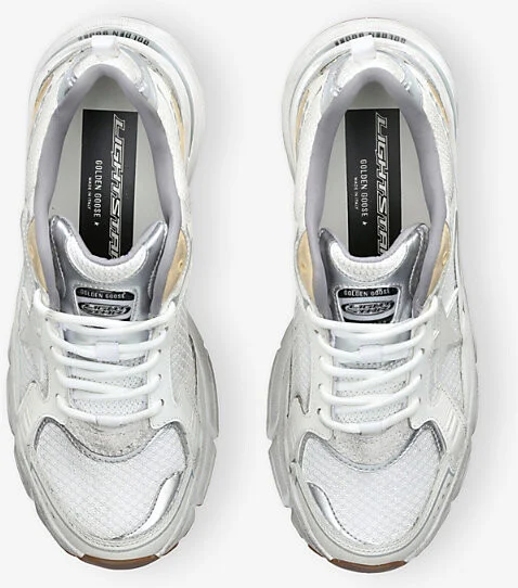 Womens White/Oth Lightstar 10272 Low-Top Leather and Mesh Trainers Eur 35 / 2 Uk Women - Image 2