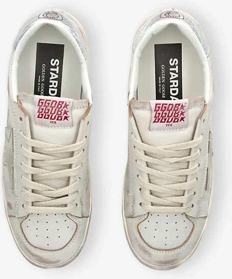 Womens White/Oth Stardan 10273 Leather Low-Top Trainers Eur 36 / 3 Uk Women - Image 2