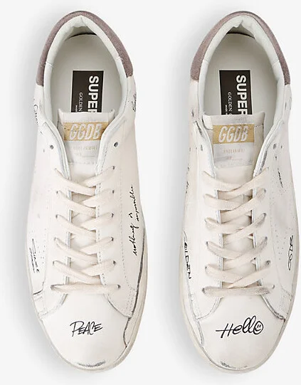 Womens White/Oth Super-Star Skate Star Branded Leather Trainers Eur 42 / 8 Uk Men - Image 2