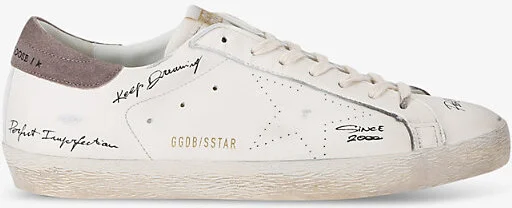 Womens White/Oth Super-Star Skate Star Branded Leather Trainers Eur 42 / 8 Uk Men