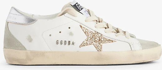 Womens White/Oth Superstar 10417 Leather Low-Top Trainers Eur 40 / 7 Uk Women