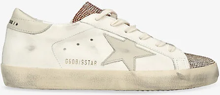 Womens White/Oth Superstar Leather Trainers Eur 36 / 3 Uk Women