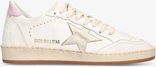Womens White/Oth Women's Ballstar 11719 Logo-Print Leather Low-Top Trainers Eur 39 / 6 Uk Women