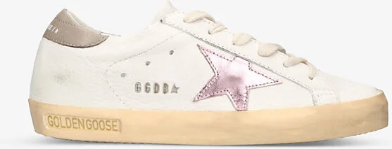 Womens White/Oth Women's Super-Star Leather Low-Top Trainers Eur 35 / 2 Uk Women