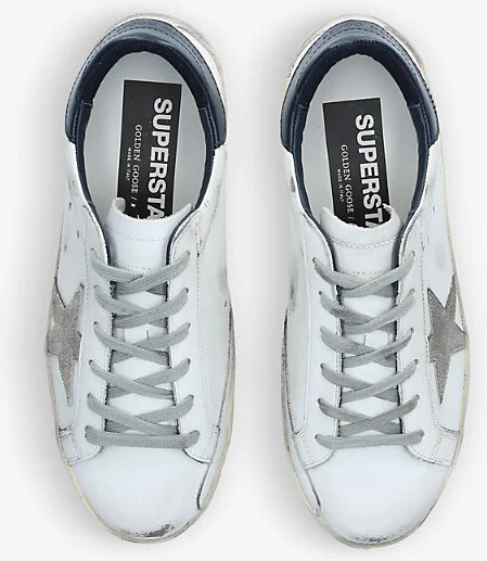 Womens White/Oth Women's Superstar10270 Leather Low-Top Trainers Eur 35 / 2 Uk Women - Image 2