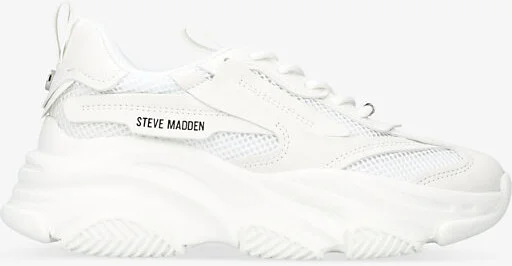 Womens White Possession Chunky-Sole Mesh Trainers Eur 39 / 6 Uk Women