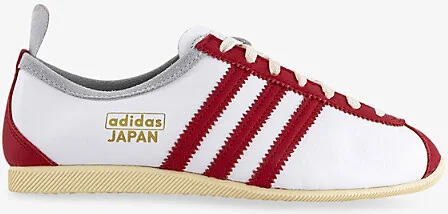 Womens White Power Red Warm Van Japan Leather Low-Top Trainers 10