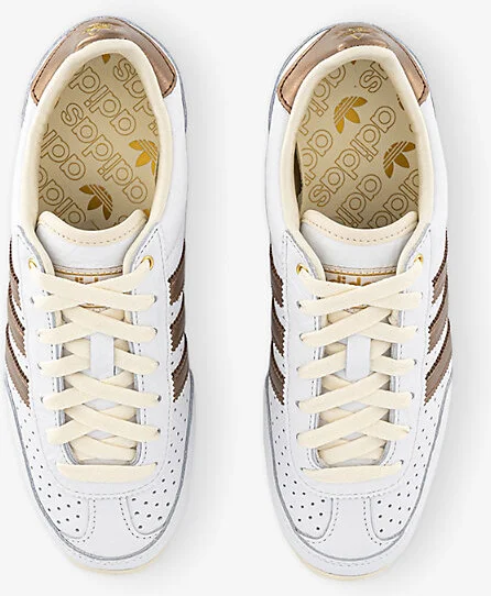 Womens White Preloved Brown Cre Japan Leather Low-Top Trainers 6 - Image 2