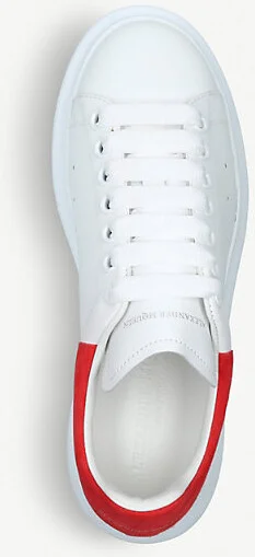 Womens White Runway Leather and Suede Platform Trainers Eur 41.5 / 8.5 Uk Women - Image 4