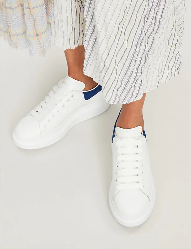 Womens White Runway Leather and Suede Platform Trainers Eur 41.5 / 8.5 Uk Women - Image 5