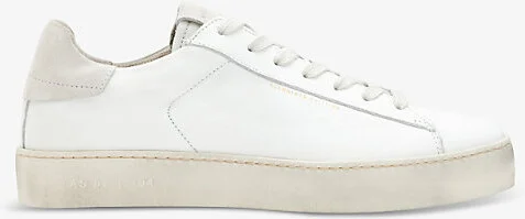 Womens White Shana Leather Low-Top Trainers Eur 38.5 / 5.5 Uk Women
