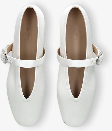 Womens White Stella Single-Strap Satin Pumps Eur 41 / 8 Uk Women - Image 2