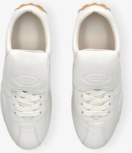 Womens White T-Marathon Leather Low-Top Trainers Eur 37.5 / 4.5 Uk Women - Image 2
