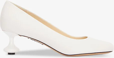 Womens White Toy 45 Sculpted-Heel Leather Pumps Eur 36 / 3 Uk Women