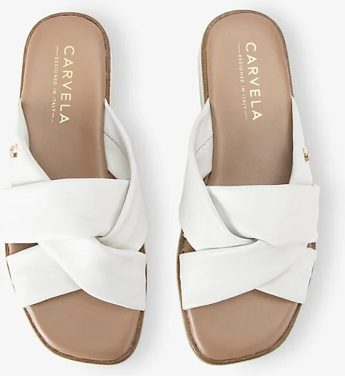 Womens White Vita Leather Sandals Eur 36 / 3 Uk Women - Image 2