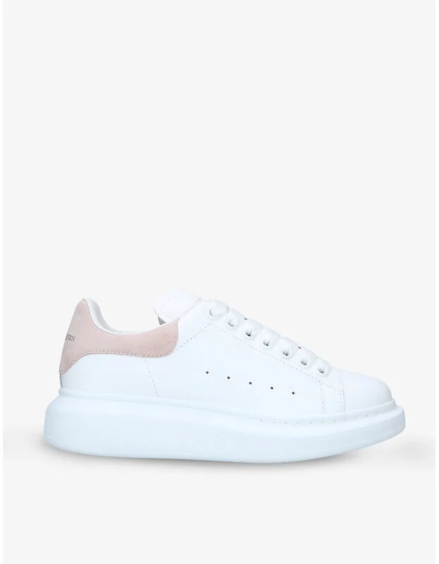 Womens White Women's Runway Leather and Suede Platform Trainers Eur 39 / 6 Uk Women