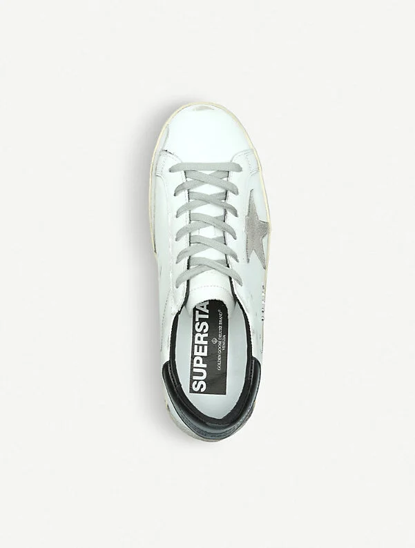 Womens White Women's Superstar W5 Leather Trainers Eur 36 / 3 Uk Women - Image 2
