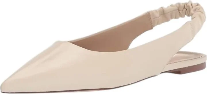 Women's Whitney Leather Flats Sandals In Ivory Leather