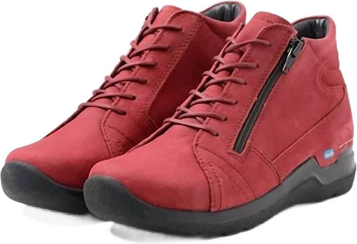 Women's Why Shoes In Oxblood Nubuck
