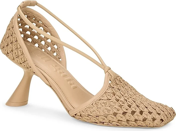 Women's Willa 80MM Jute & Leather Pumps - Natural - Size 5 - Image 2