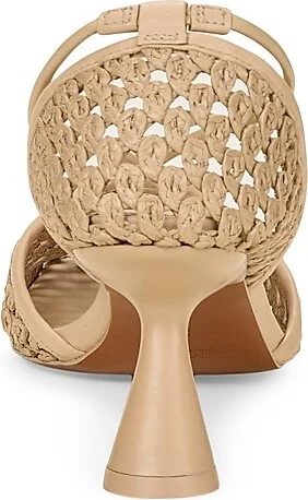 Women's Willa 80MM Jute & Leather Pumps - Natural - Size 5 - Image 3