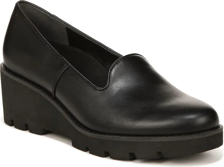 Women's Willa Wedge Shoes In Black Leather