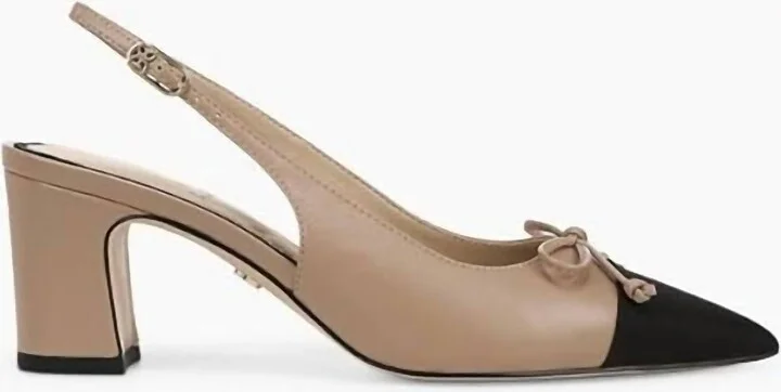 Women's Willette Pump Heels In Tan/black Leather