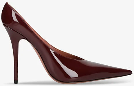Womens Wine Anok Mule 105 Leather Heels Eur 41 / 8 Uk Women