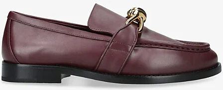 Womens Wine Astaire Leather Loafers Eur 39.5 / 6.5 Uk Women