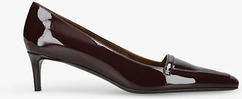 Womens Wine Celia 50 Heeled Patent-Leather Pumps Eur 38/5 Uk Women