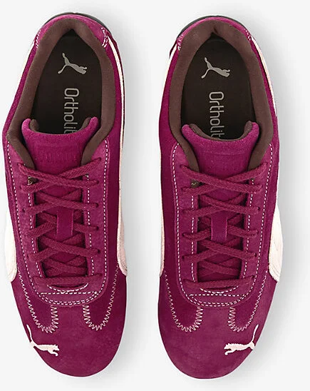 Womens Wine Club Berry Alpine S Speedcat Og Suede Low-Top Trainers 4 - Image 2