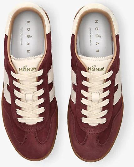 Womens Wine Cool Suede Low-Top Trainers Eur 40.5 / 7.5 Uk Women - Image 2