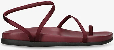 Womens Wine Eleftheria Satin Sandals Eur 39 / 6 Uk Women