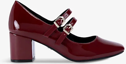 Womens Wine Harper Mary-Jane Heeled Patent-Leather Pumps Eur 37 / 4 Uk Women
