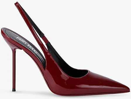 Womens Wine Lidia Sling-Back Patent-Leather Heeled Courts Eur 36 / 3 Uk Women
