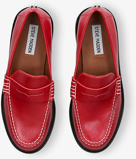 Womens Wine Madison Leather Shoes Eur 37 / 4 Uk Women - Image 2
