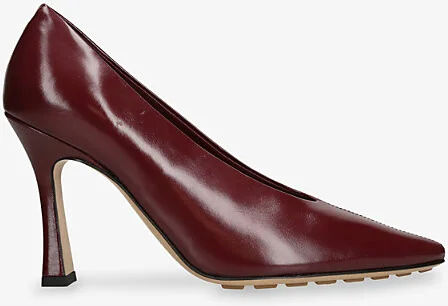 Womens Wine Sofia 90 Slip-On Leather Pumps Eur 38.5 / 5.5 Uk Women