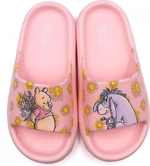 Womens Winnie The Pooh Flowers for Eeyore Flip Flop Cloud Comfort Slide Sandals - Size - Image 2