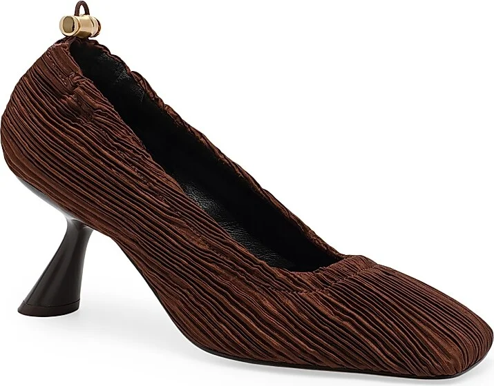 Women's Winona 70MM Crinkled Pumps - Java - Size 6 - Image 2