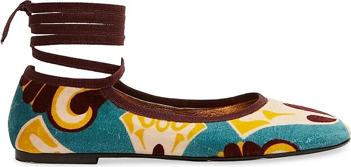 Women's Winter Ballerina Flats - Dendera Light Blue - Size 7