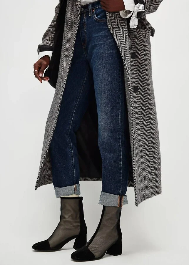 Women's Wisteria Mesh Boots In Black Suede