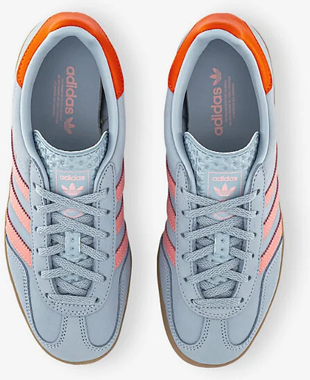 Womens Wonder Blue Solar Orange Gazelle Indoor Suede Low-Top Trainers Eur 39 / 6 Uk Women - Image 2